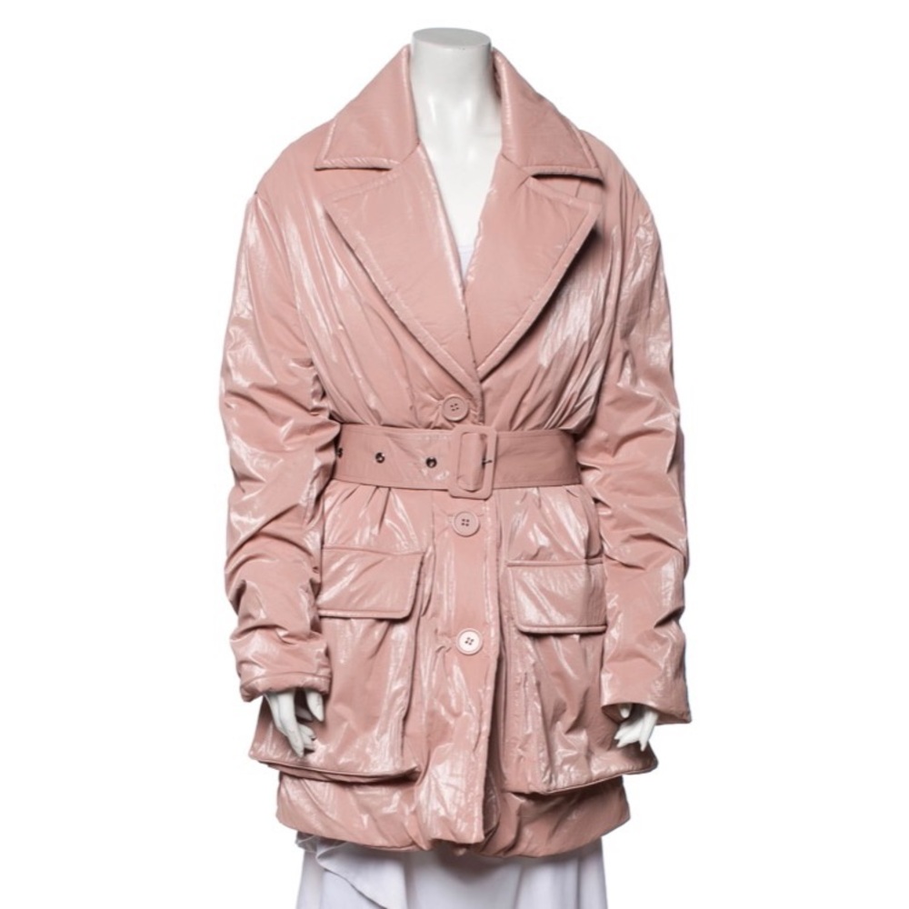 Eckhaus Latta down coat with belt